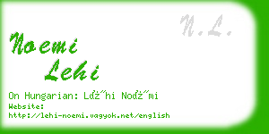 noemi lehi business card